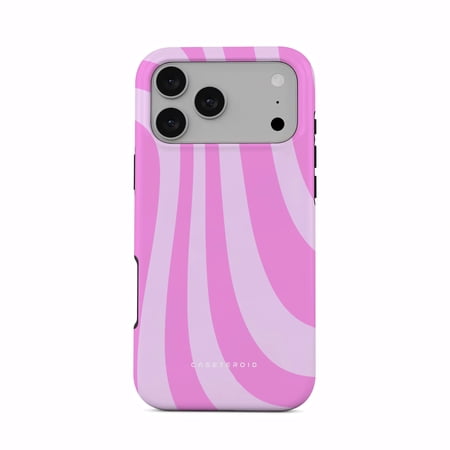 CASETEROID Tough Case for iPhone 17 Pro Max – Dual-Layer Protection, Shockproof [Compatible with MagSafe] – Blush Safari Chic Case