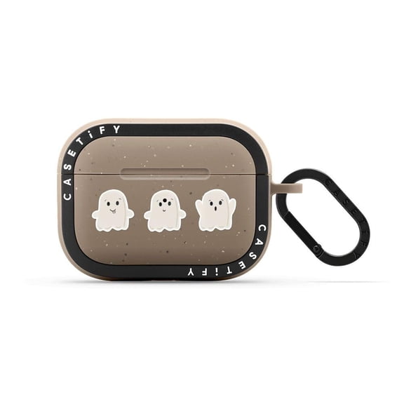 CASETiFY Bounce Airpods Pro (1st/2nd Gen) Case with Ring - Lil Ghosts - Matte Taupe Y201