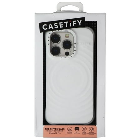 CASETiFY - Essentials Ripple Case with MagSafe for Apple iPhone 15 Pro - White