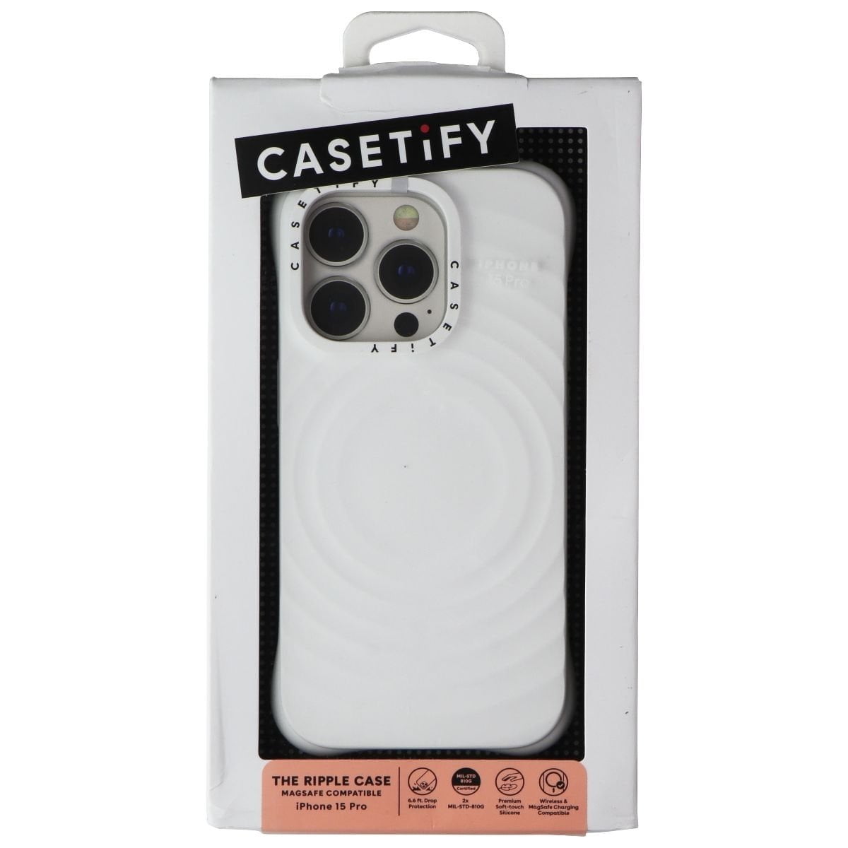 値下げ！！新品casetify iPhone15 ホワイト CASETiFY Ripple Case for iPhone 15 Pro - White - Walmart.com