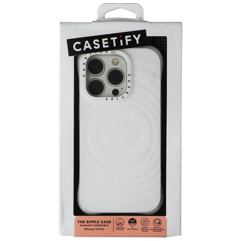 CASETiFY Ripple Case for iPhone 15 Pro - White - Walmart.com