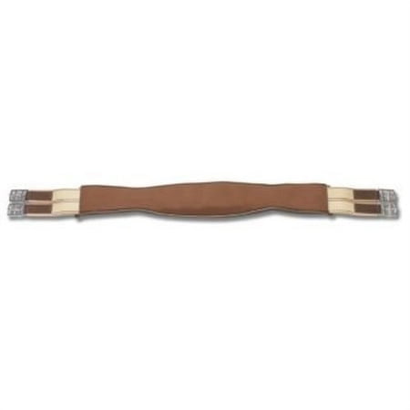 Cashel Shaped Soft Touch Jump Girth (Brown, 48")