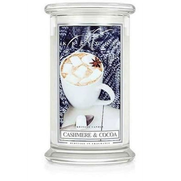 CASHMERE COCOA Large 2-Wick 22 oz 100 Hour Jar by Kringle Candles