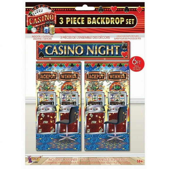CASINO PARTY DECR-3PC BACKDROP