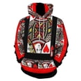 thumbnail image 1 of CASINO RED QUEEN OF HEARTS PATTERN RED-BLACK ART men and women 661D Printed Hoodie Funny Fashion Casual Personality Hip Hop Long Sleeve Cool Pullover, 1 of 8