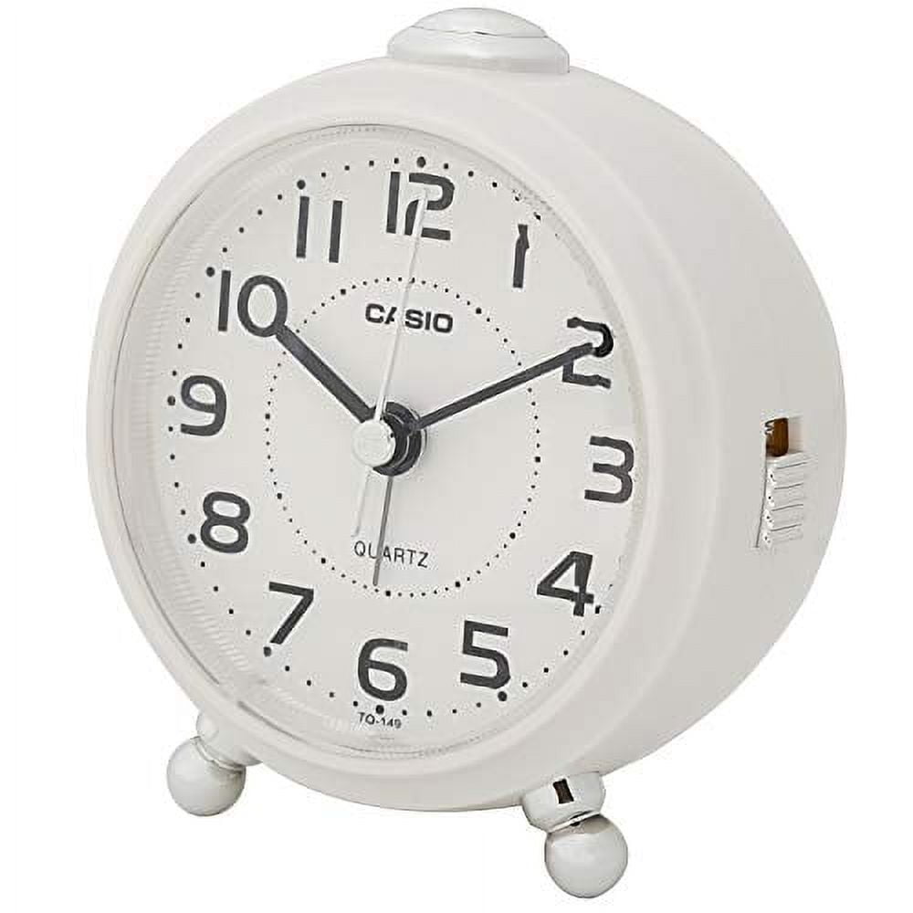 CASIO Alarm Clock white 9×8.4cm analog small TQ1497JF