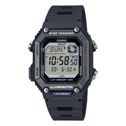 Casio Mens Step Tracker Watch WSB1000-1AV   Bluetooth, 200-Lap Memory, Calorie Counter, 100M Water Resistant, Black Resin