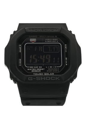 Pre-Owned CASIO G-SHOCK 5600 Series Men's Digital Tough Solar Radio-Controlled Watch, Black...