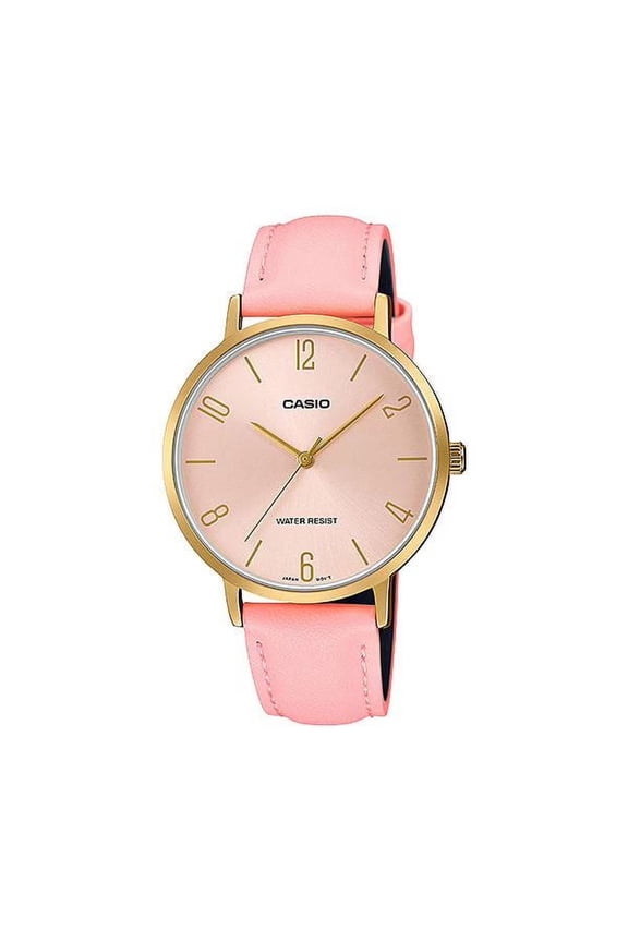 GENERAL LTP-VT01GL-4B PINK LEATHER WOMEN WATCH