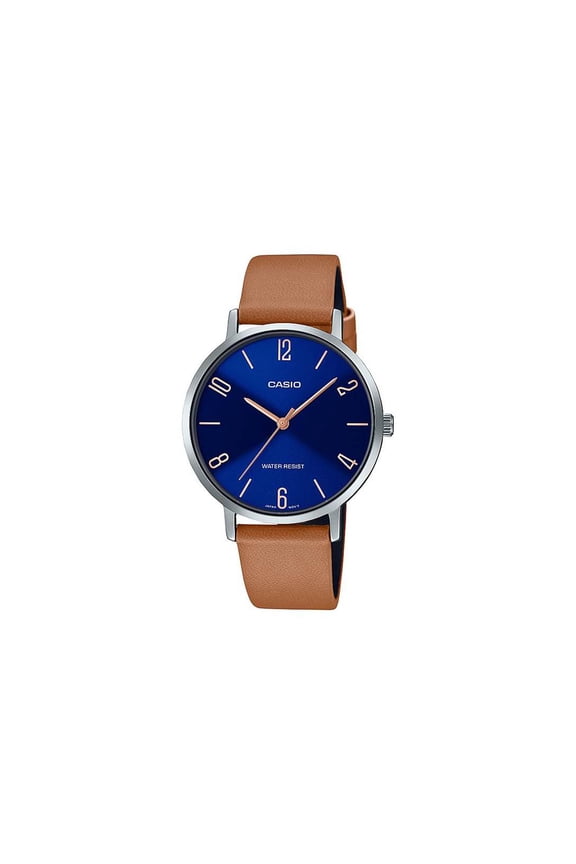 GENERAL LTP-VT01L-2B2 BROWN LEATHER BAND WOMEN WATCH