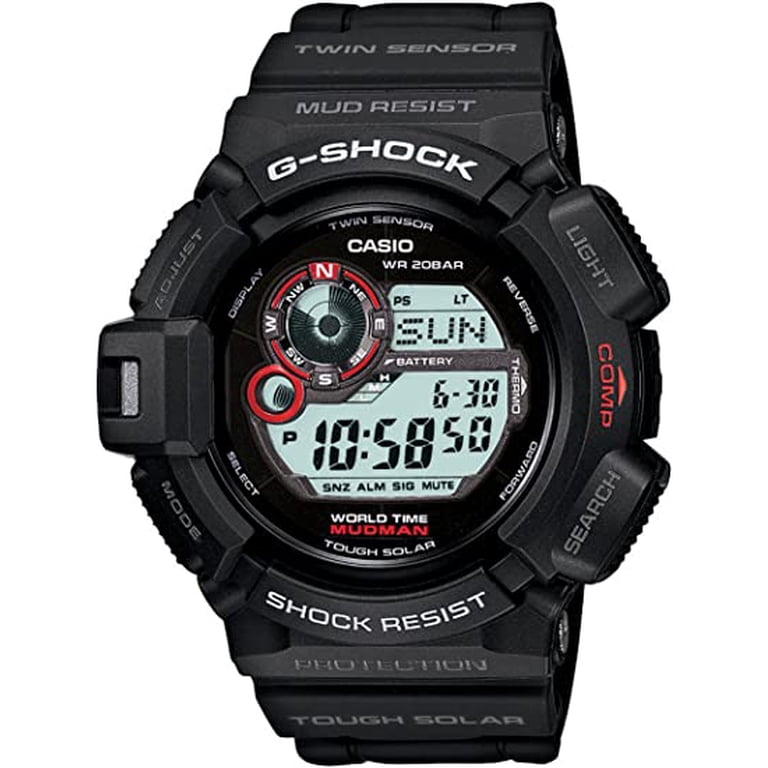 時計 CASIO G-SHOCK MUDMAN GW-9300-1JF CASIO Men's G9300-1 Mudman G-Shock Shock Resistant Multi-Function