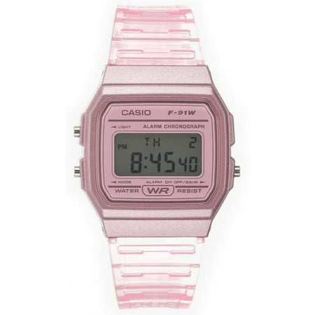 CASIO WATCH F91WS-4 JELLY PINK