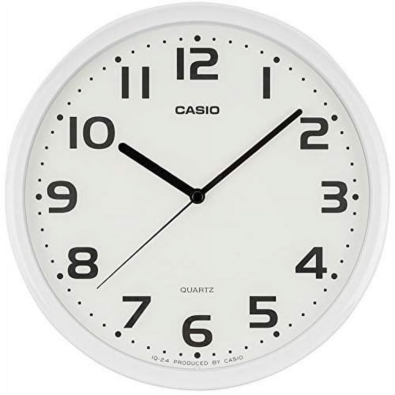CASIO Wall clock white Diameter 25cm analog MQ 24 design IQ 24 7JF