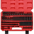 thumbnail image 1 of CASOMAN 1/4 Inch Drive Master Impact Socket Set with Adapters, U-Joint, Extensions & Torx Socket, 86-Piece, 6-Point, SAE/Metric, Standard/Deep, CR-V, 1 of 9