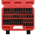 CASOMAN 50Piece 1/4 inch Drive Master Impact Socket Set, 5/32 inch 9/16 inch, 4mm 15mm, 6