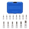 thumbnail image 1 of CASOMAN 14-Piece Torx Bit Socket Set, 1/4" 3/8" 1/2" Drive Star Bit Socket Set T6-T60, CR-V & S2 Steel, Heavy Duty Storage Case, 1 of 6