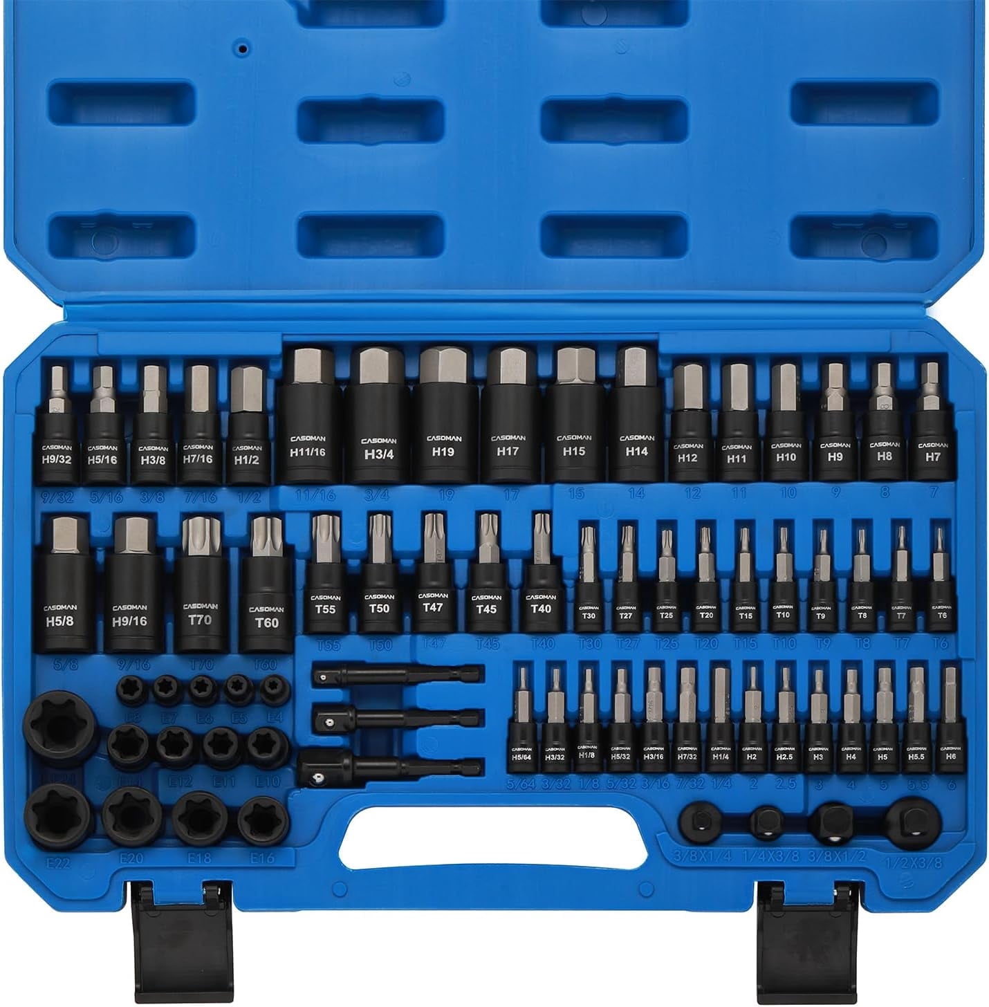 まみ　41と71セット CASOMAN 71-Piece Master Hex & Torx Bit Socket Set, 1/4