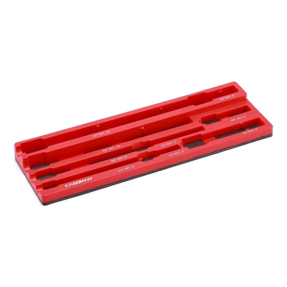 CASOMAN 9 Piece Magnetic Extension Bar Holder, Durable ABS & Powerful Magnets Desgin, Hold Up to 9 Extension Bars