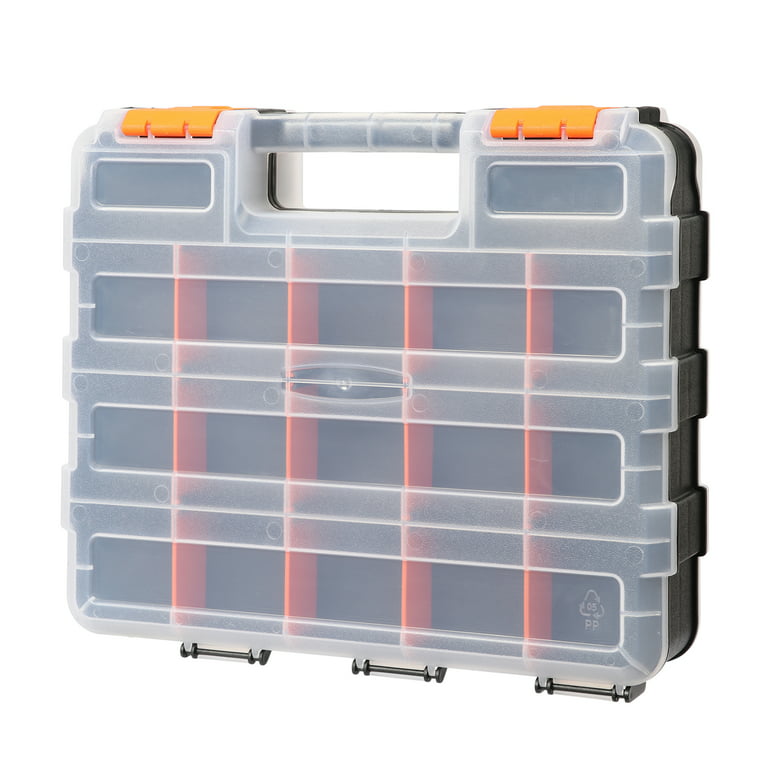Hardware Organizer with Dividers Screw Storage Box for Tools Parts
