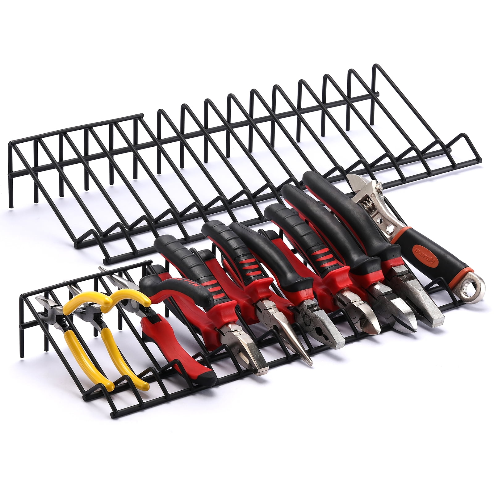 Solid Wood Plier Rack and Holder for Four Pliers