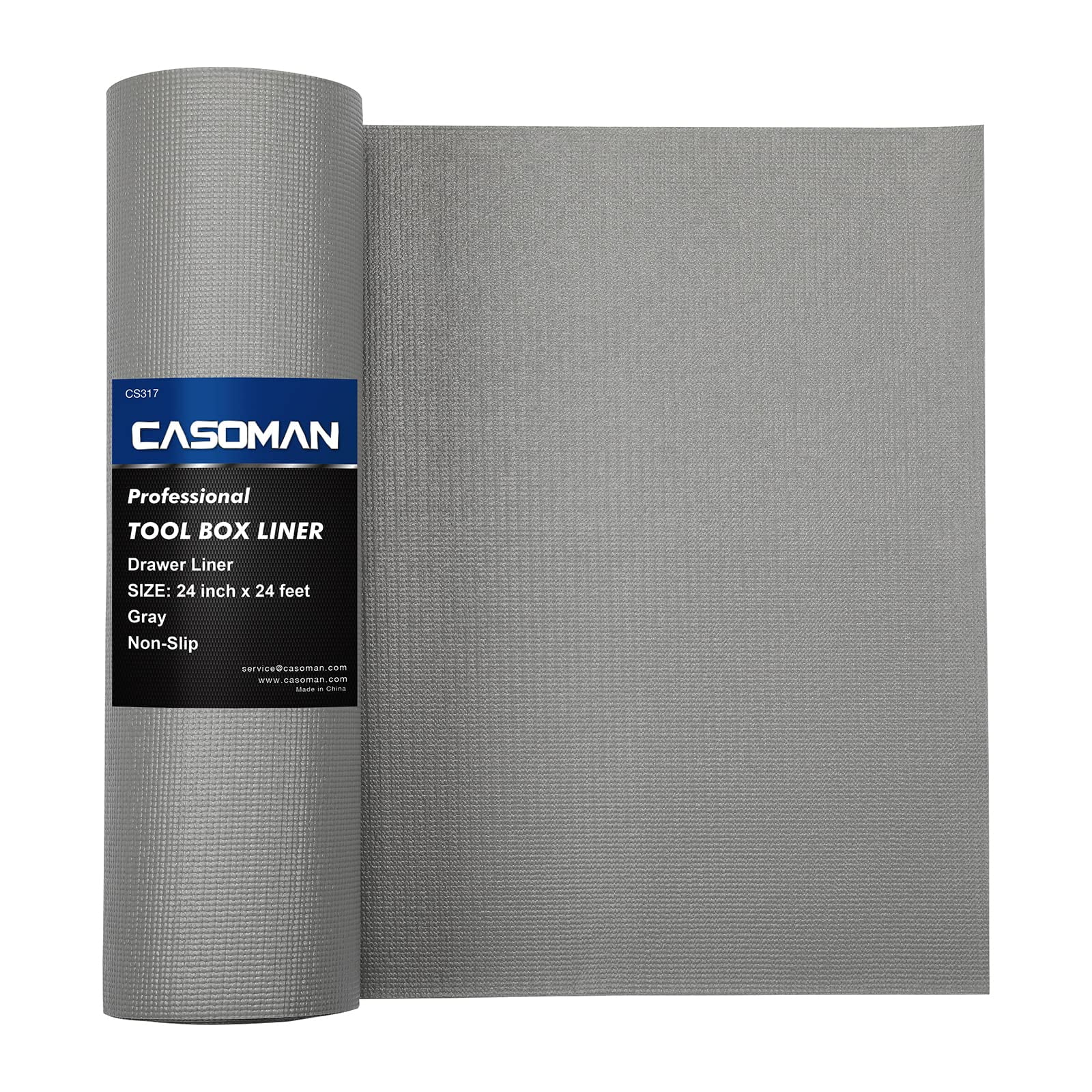 CASOMAN Professional Tool Box and Drawer Liner, Grey, Easy Cut NonSlip