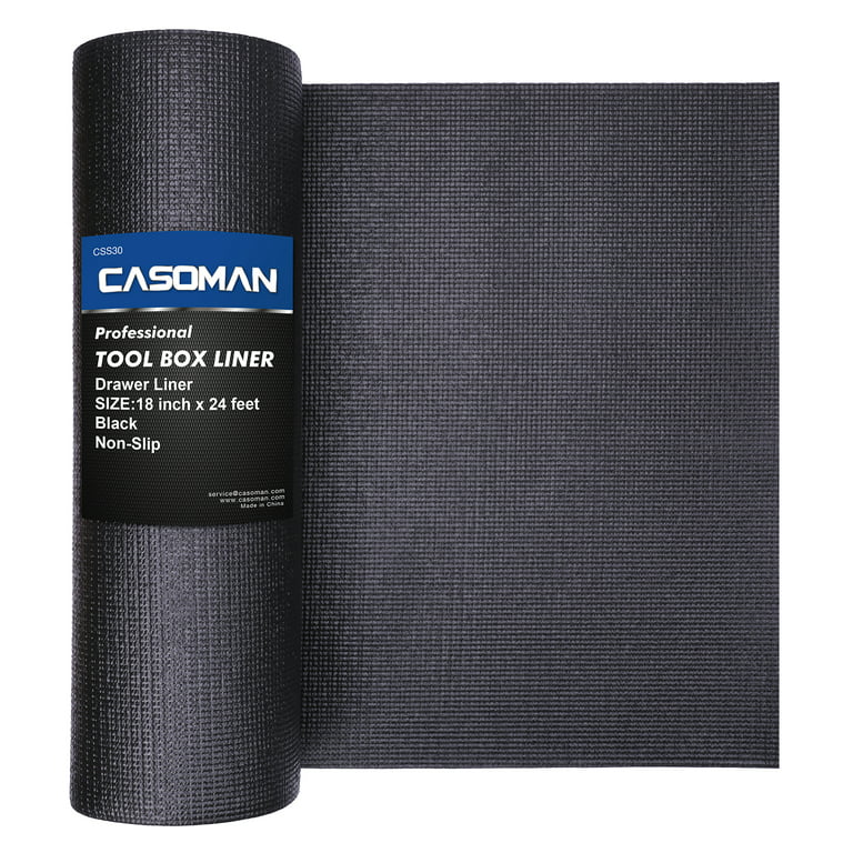 CASOMAN Professional Tool Box Liner and Drawer Liner,Easy Cut Non-Slip Foam Rubber Toolbox Drawer Liner Mat - Adjustable Thick
