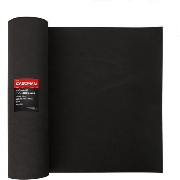 CASOMAN Professional Tool Box Liner and Drawer Liner - 16 Inch (Wide) X 6 Feet (