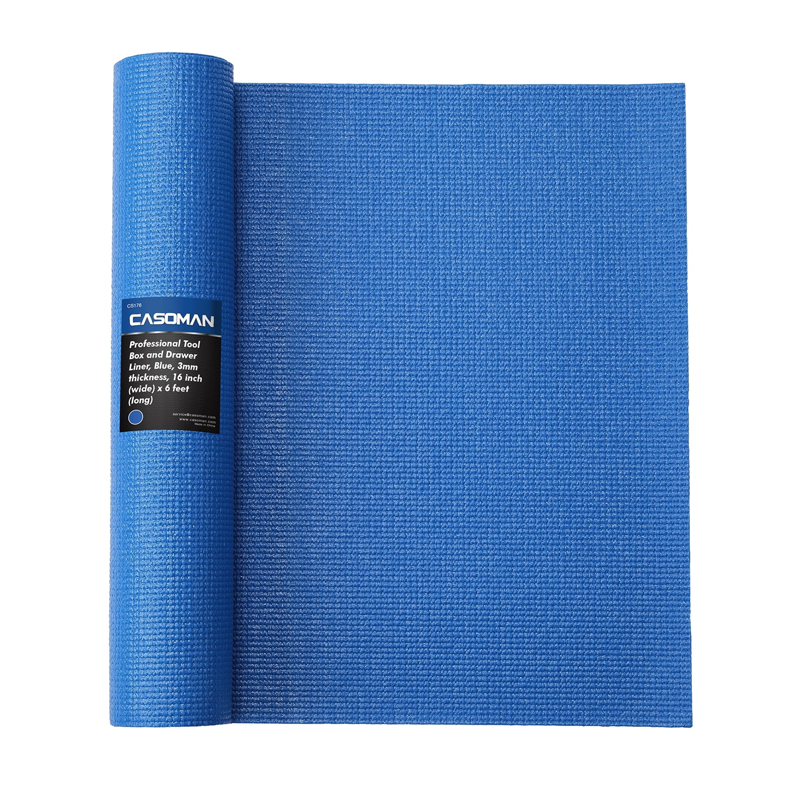 CASOMAN Professional Tool Box and Drawer Liner, Blue, Easy Cut NonSlip