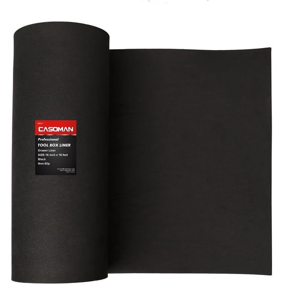 CASOMAN Tool Box Liners, Black Mat, 16