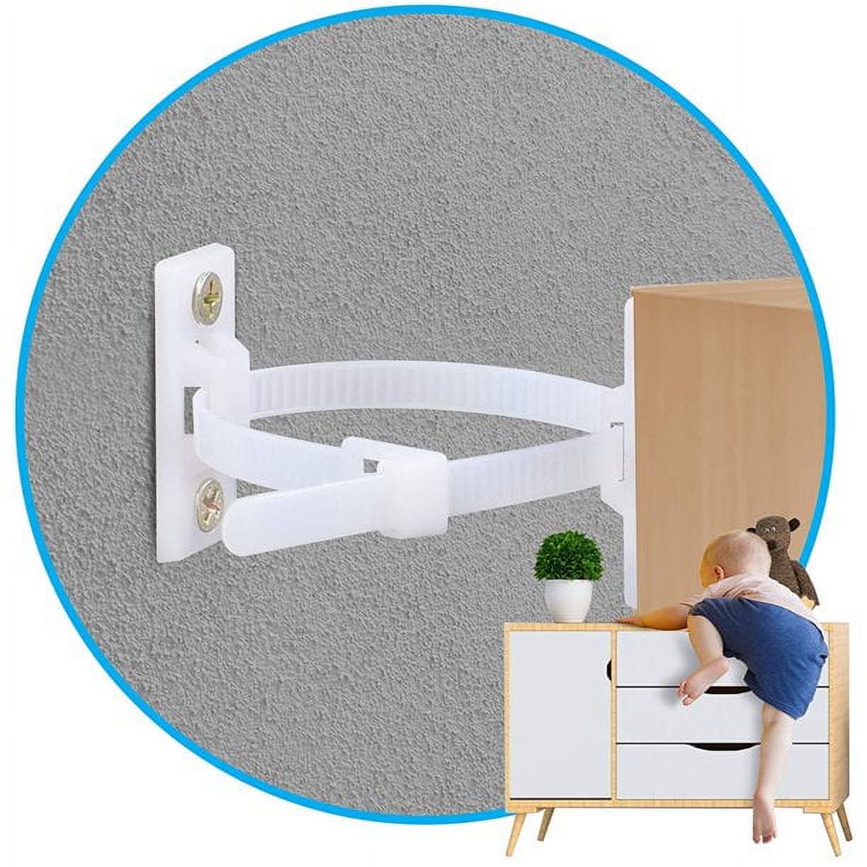 CASOUZM Furniture Straps,5 Pack Baby Proofing Anti Tip Furniture