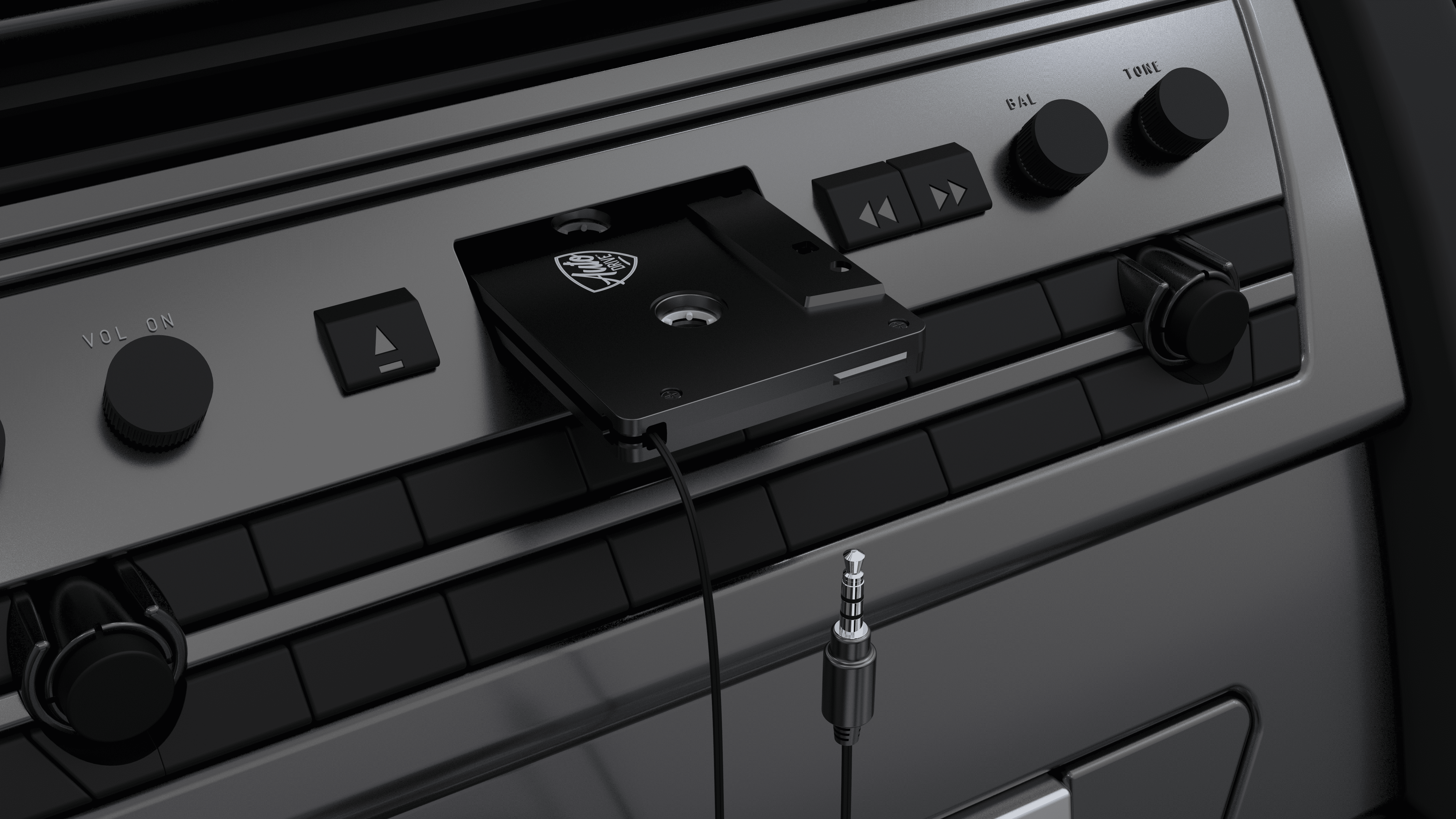 Auto Drive Universal Cassette Adapter with 3.5mm Auxiliary Cable, 2 Channel Stereo,Enjoy Music