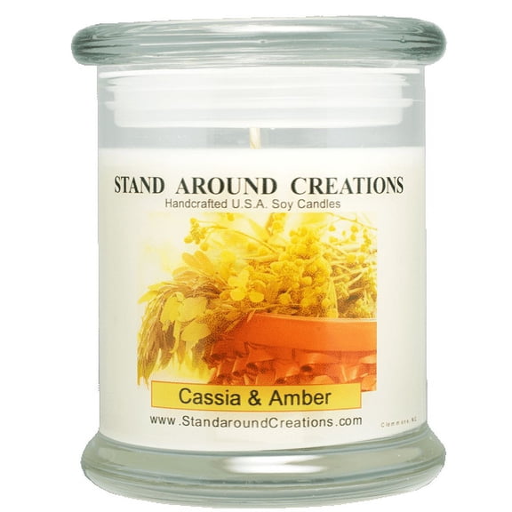 CASSIA & AMBER STATUS 12-OZ. ALL NATURAL SOY CANDLE