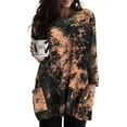 thumbnail image 1 of CASSIE LIZ Plus Size Sweatshirts 5X Long Sleeve Womens Khaki Tie Dye Tops Fall Crew Neck Shirts Fashion Tee Loose Fit Tunics Winter Blouses Casual Oversized Pullovers with Pocket 5XL 26W 28W, 1 of 6