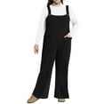 thumbnail image 1 of CASSIE LIZ Jumpsuit for Women Plus Size 3X Black Adjustable Strap Dressy Fall Casual Sleeveless Wide Leg Winter Overalls Outfits Clothes with Pocket 3XL 22W 24W, 1 of 6