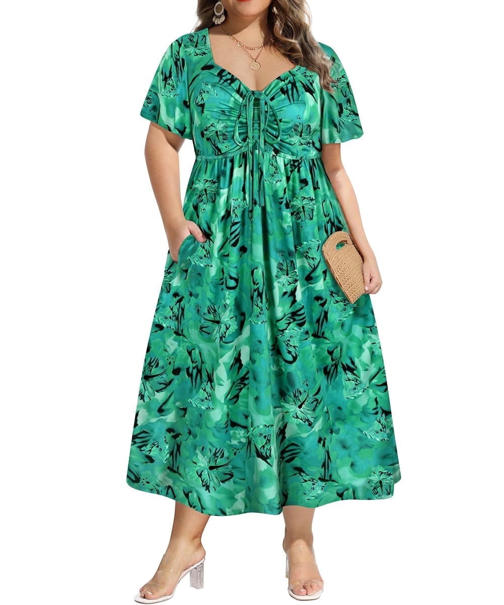 mint green plus size dress Mint Green Plus Size Prom Gowns,Tulle Plus Size Prom Gown,Sweetheart Plus Size Gowns,PD00326, US20W / Royal Blue main image 1