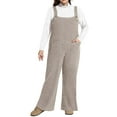thumbnail image 1 of CASSIE LIZ Jumpsuit for Women Plus Size 5X Light Gray Adjustable Strap Dressy Fall Casual Sleeveless Wide Leg Winter Overalls Outfits Clothes with Pocket 5XL 26W 28W, 1 of 7
