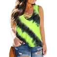 thumbnail image 1 of CASSIE LIZ Plus Size Sleeveless Tank Tops for Women 5X Yellow Tie Dye Loose Fit Shirts Fashion Oversized Camisole Casual Tees V Neck Spring Summer Tunics 5XL 22W 24W, 1 of 3