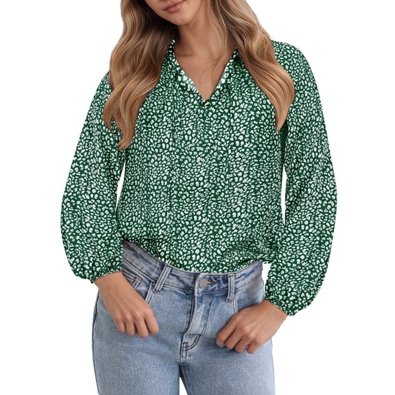 CASSIE LIZ Plus Size Womens Tops Green Long Sleeve Boho Blouses V Neck Chiffon Shirts Elegant Casual Fall Shirts with Drawstring Neckline XL 14W 16W