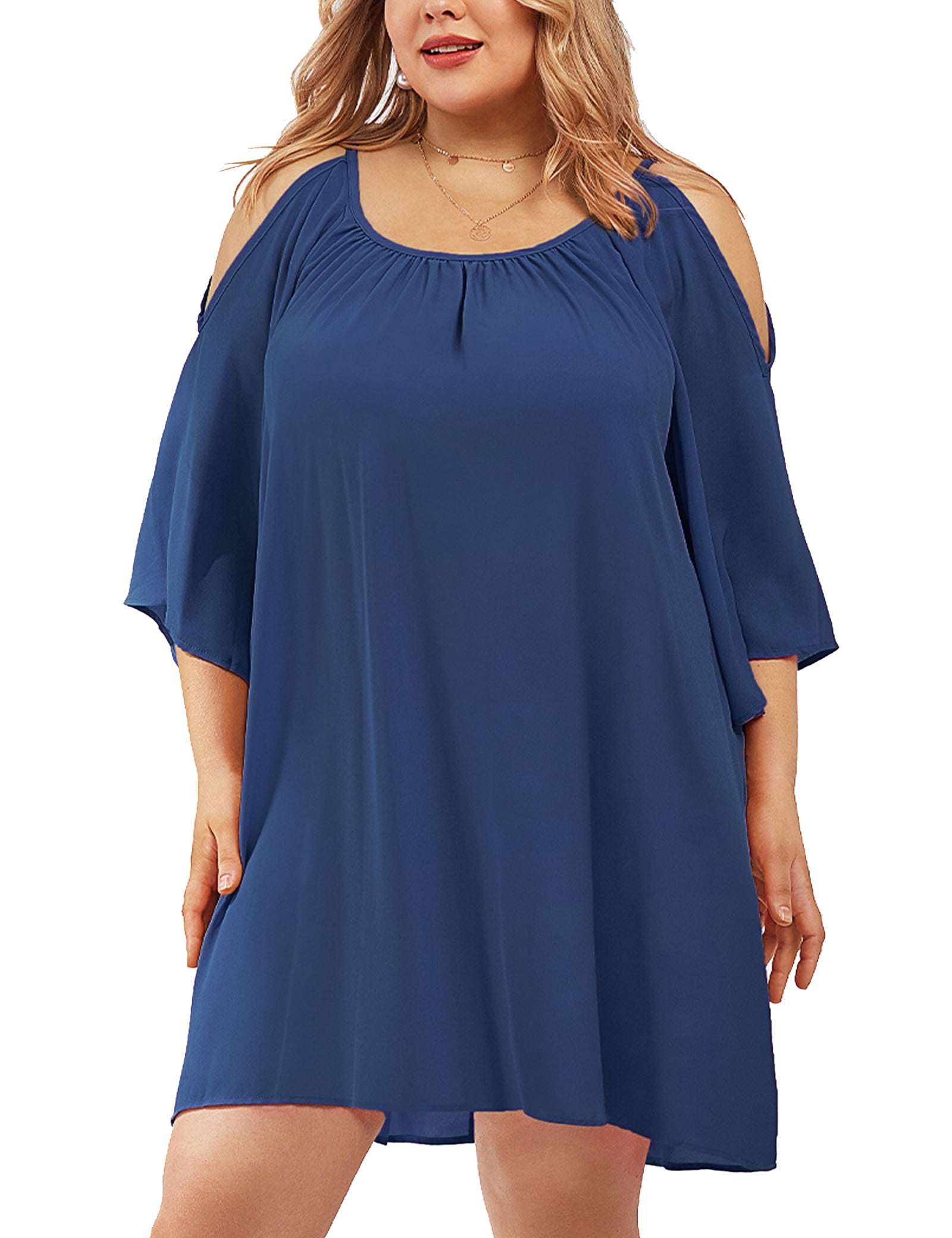cassie's blue dress Cassie Gown Royal Blue Pansy Vine Organza XL / Blue main image 0