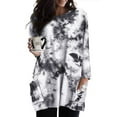 thumbnail image 1 of CASSIE LIZ Plus Size Tops 3X Long Sleeve Womens White Tie Dye Shirts Fall Crew Neck Sweatshirts Fashion Tee Loose Fit Tunics Winter Blouses Casual Oversized Pullovers with Pocket 3XL 22W 24W, 1 of 3