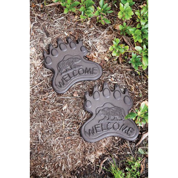 CAST IRON BEAR PAW STEPPING STONE S