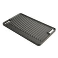 thumbnail interactive-video image 1 of Ozark Trail Deluxe Cast Iron Reversible Grill Griddle Plate, Black, 16 x 9 Inch, 1 of 9