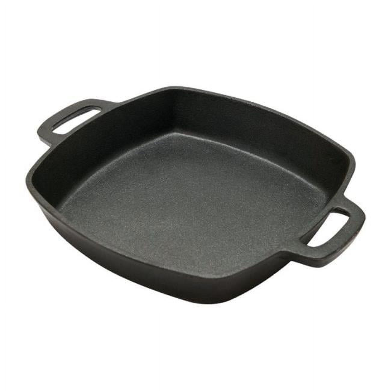 NuWave Cast Iron Non-Stick Induction Ready Skillet Griddle Grill Pan 16x10  Black