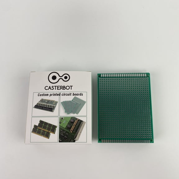 CASTERBOT Custom printed circuit boards,PCB Board, Green Circuit Board with Compatible, Double Sided PCB Prototype Board for DIY Electronics Projects Apply to Soldering Projects