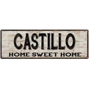 CASTILLO Rustic Home Sweet Home Sign Gift 6x18 Metal Decor 106180084135