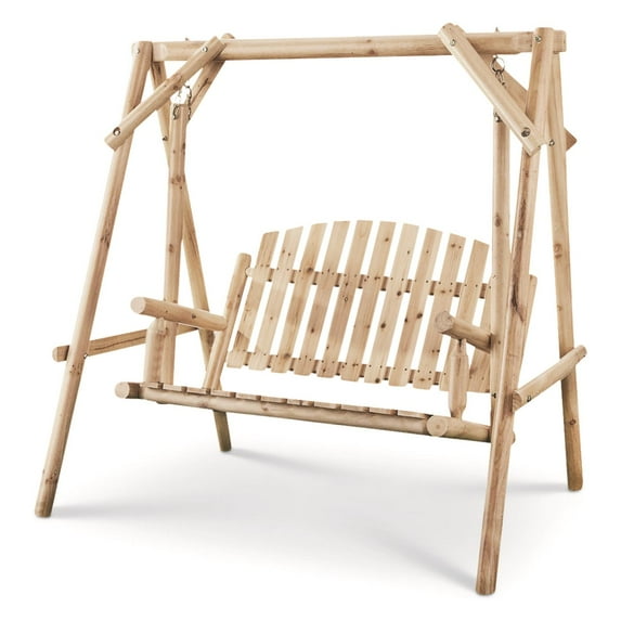 CASTLECREEK 4' Log Swing, 2 Person