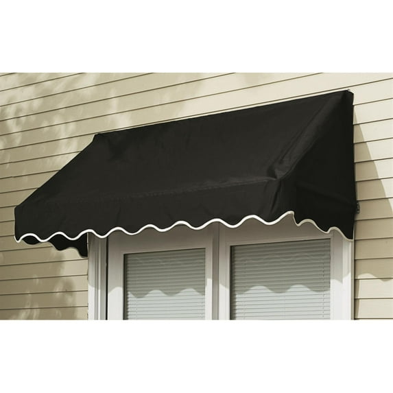 CASTLECREEK 4' Window and Door Awning Black