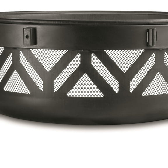 CASTLECREEK 47" Fire Pit with BBQ Grate Geometric