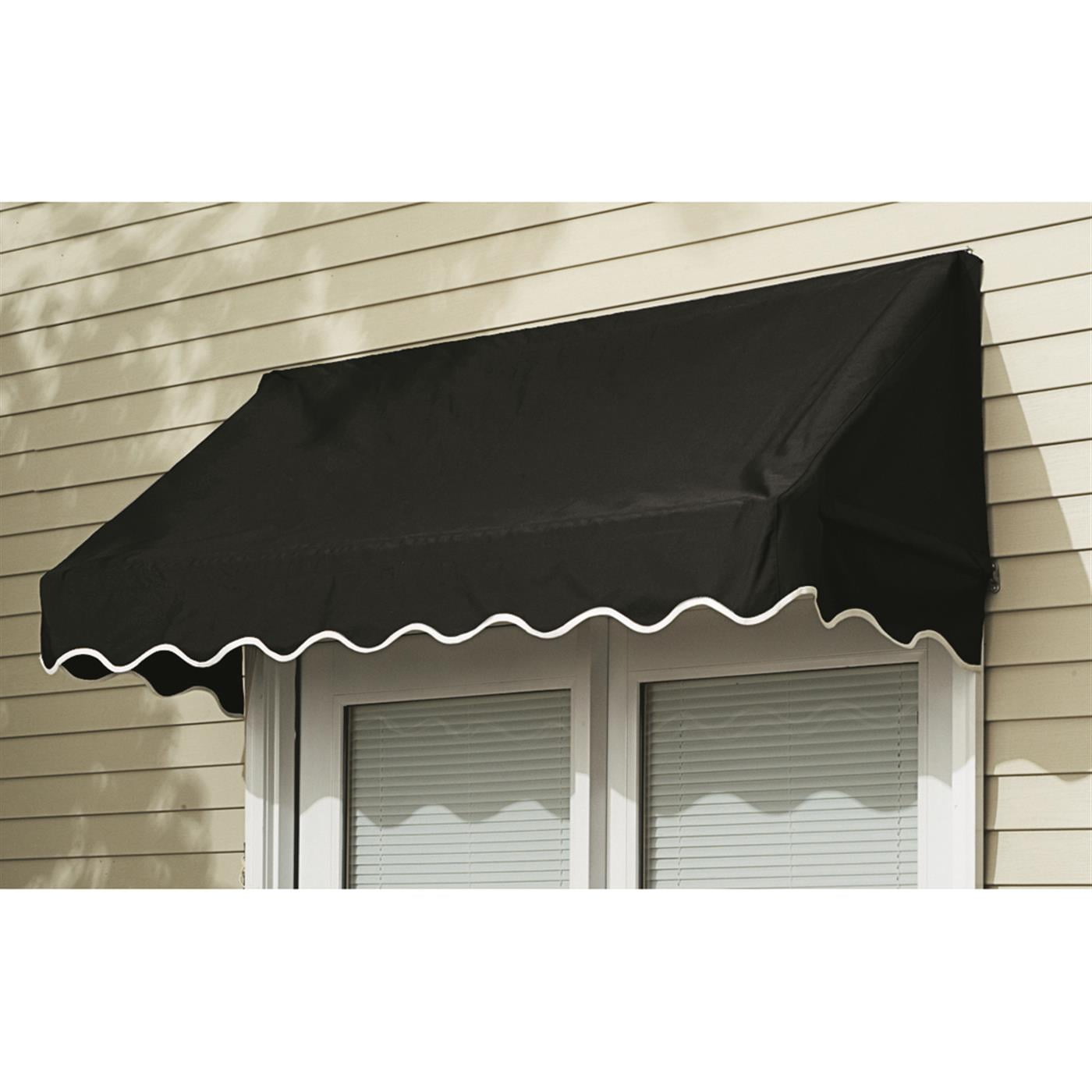 CASTLECREEK 6' Window and Door Awning Black