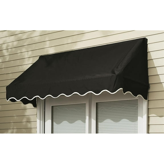CASTLECREEK 8' Window and Door Awning Black